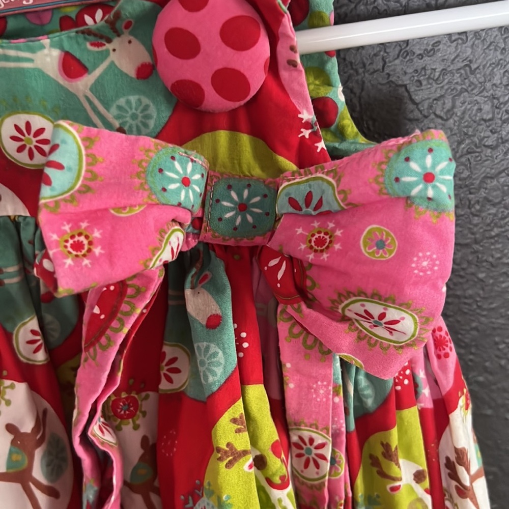 Jelly the Pug 3T Christmas holiday reindeer dress - Picture 3 of 4